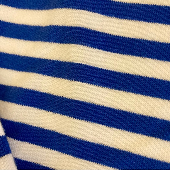 Rebecca Minkoff Striped Crop Lightweight Sweatshirt Top - Picture 4 of 6